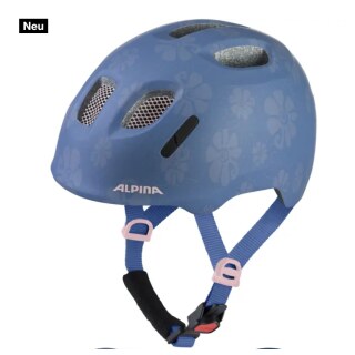 ALPINA XIMO 2 LE Fahrradhelm Soft Blue Flowers matt